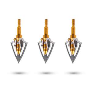inSPORTline Sharpunx vadász nyílhegyek, 3 db-os csomag, ezüst és arany hegyek, éles pengék - Íj