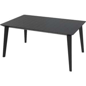 KETER LIMA garden table, graphite, 157x74x16,5 cm - Garden Table