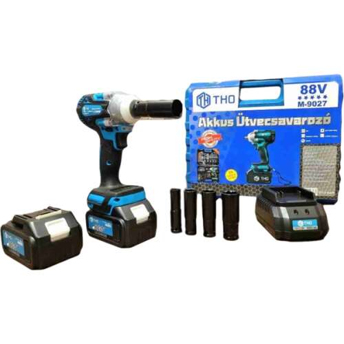THO M-9027 88V Cordless Impact Wrench with 2 Batteries and Case