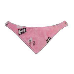 Rózsaszín baba nyakkendő panda mintával, puha és kényelmes, tökéletes babáknak - Gyerek sál