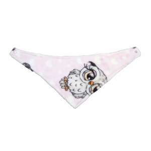 Pamut babasál rózsaszín bagoly mintával, unisex, könnyen használható, magyar gyártású - Gyerek sál