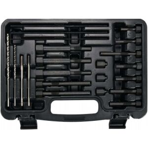 YATO 22-częściowy zestaw do wyjmowania uszkodzonych świec żarowych HSS, widok otwartej walizki - Klucz do świec