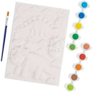 Galt 3D Paint-It Dinosaurs, 3D dinosaur painting kit with 10 paints and a brush - Galt