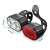 Welora bike light set, front and rear LED lights, USB rechargeable, waterproof, black