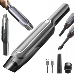 Kolaż ręcznego odkurzacza Welora z akcesoriami i różnymi kątami - Odkurzacz ręczny