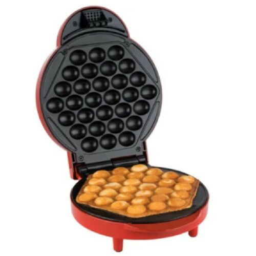 Korona 41005 Gofrisütő bubble, 1000W, 18 cm, Piros