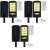 Welora® 3-dielna sada solárnych pouličných svetiel s 160 LED COB, senzorom pohybu, zabudovaným solárnym panelom, montážnym ramenom v balení, diaľkovým ovládaním s viacerými funkciami na nastavenie jasu a doby prevádzky, vodotesné IP65, čierne