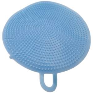 Kék szilikon mosogatószivacs fogantyúval - Mosogatószivacs