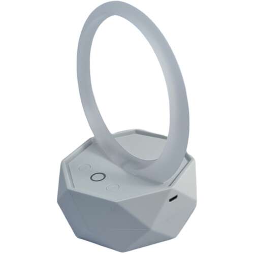 Hordozható Bluetooth hangszóró LED gyűrűs lámpa, tökéletes zenehallgatáshoz és hangulatvilágításhoz