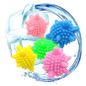 mosógolyó készlet mosógéphez, újra felhasználható, ruhakímélő, 5db, színes 86236759 
