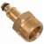 Nilfisk Quick Connect adapter for high pressure washer, M22 to Nilfisk quick connect, brass