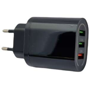 Telefon gyorstöltő hálózati töltő, 18w 3xUSB, quickcharge 3