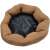 Barna kisállat fekhely kuckó, kutya macska ágy, 30cm, belső nézet