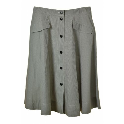 Calvin Klein Női Pamut Szoknya - Sötét Zöld-Fehér Kockás - 42 130490044