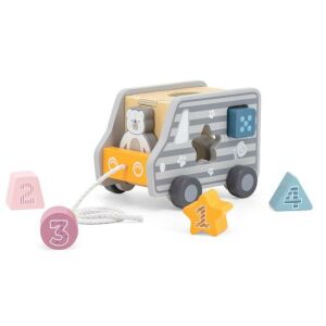 Viga PolarB Wooden Shape Sorting Truck with Number Blocks - Babies & Toddler