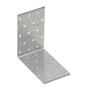 Sarokvas 100x100x60mm, szegletvas faipari és építési munkákhoz - Összekötő lemez