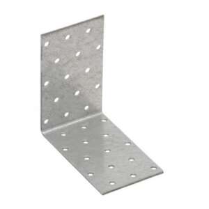 Fém sarokvas, csavarokhoz lyukakkal, 60x60x40 mm - Összekötő lemez