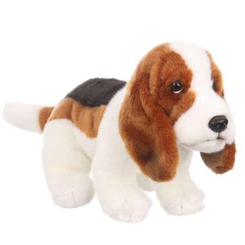 Abelito - Plüss kutya basset hound #fehér-barna 33713032 - Játék