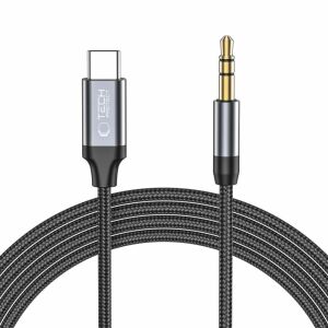 Tech-Protect UltraBoost USB-C na 3.5mm Audio kábel - 1m Čierny - Tech-Protect