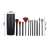12-teiliges Make-up-Pinselset mit schwarzem Etui