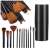12 piece makeup brush set with black case