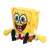 SpongyaBob Kockásnadrág 16cm plüss játék, sárga, ülő, oldalnézet