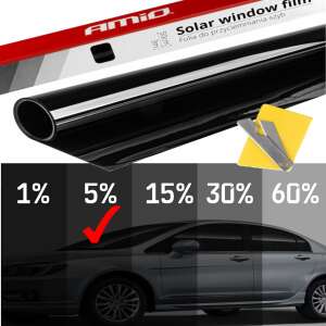 01653 Super Dark Black Window Film 0.5x3m (5%)