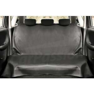 Fekete ökobőr hátsó üléshuzat autókhoz, védi a szennyeződéstől és a karcolásoktól - Háttámla- és ülőfelületvédő