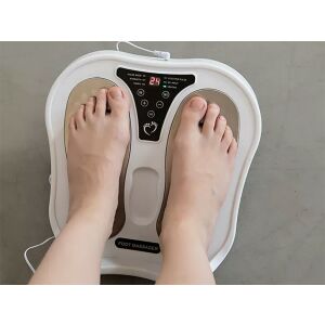 Electric Foot Massager with Electrostimulation in use - Humidifier, Oxygen concentrator, Foot Massager and Electric Blanket Warmer