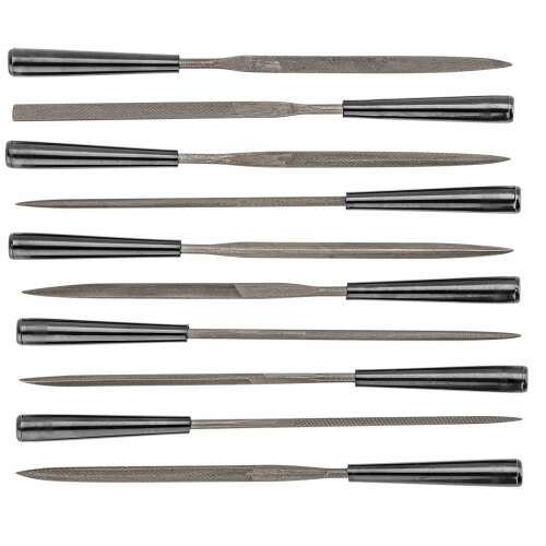 Set de 10 pile de ac pentru metal, ideal pentru lucrări precise și detalii
