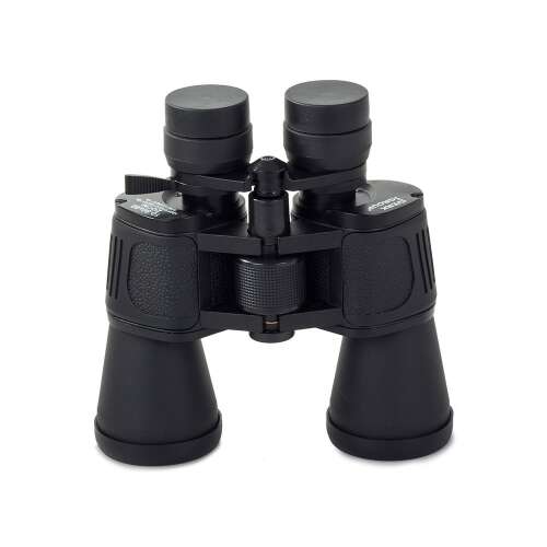 Schwarzes Fernglas mit 10-90x50 Zoom, Vorderansicht