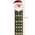 Santa Claus felt advent calendar with 24 pockets, hanging, red and green, 67.5 cm tall