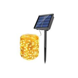 10 meter 100 LED solar powered fairy lights, warm white, perfect for outdoor decoration - Nonbrand String Light
