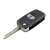 Suzuki autókulcs pengék átalakító készlet, 2 gombos távirányító kulcstartó, fekete, ezüst