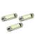3x Szofita LED izzó 41mm fehér CANBUS DC12V