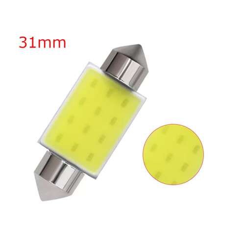 31mm fehér LED autó izzó, C5W, Szofita, belső világítás - Autó izzó