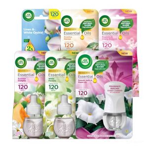 Zestaw uzupełniający do elektrycznego odświeżacza powietrza Air Wick, Velvet Satin z urządzeniem 138935004 - Air Wick Elektryczny odświeżacz powietrza