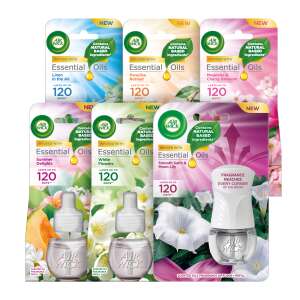 Air Wick Essential Oils Wkład do elektrycznego odświeżacza powietrza, 6 zapachów, 120 dni