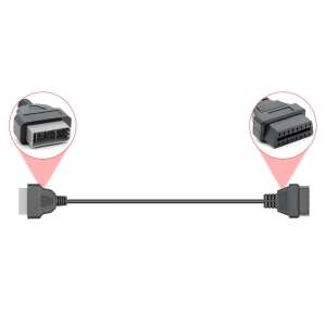 Nissan OBD2 átalakító kábel, 14 tűs csatlakozóról OBD2-re - Gépjármű diagnosztikai eszköz kiegészítő