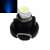Kék LED izzó, T3 foglalat, 12V, 1W, 80 lumen