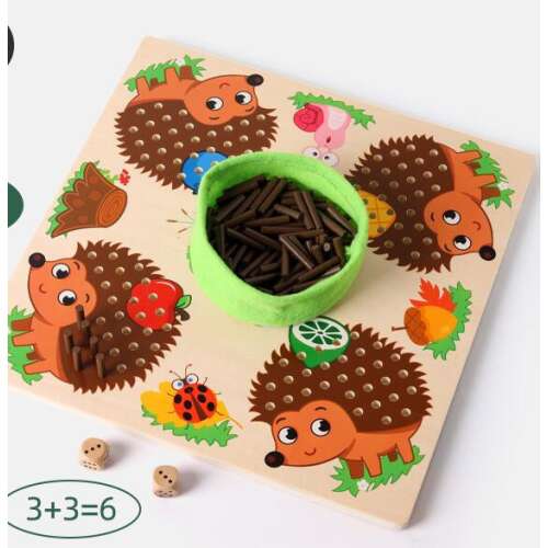 Süni Finommotoros Szenzoros Tréning Fejlesztő Montessori Játék Szabályjáték Mecki Süni És Társai