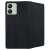 Black Xiaomi Redmi 13C phone case with magnetic closure, back view with camera cutout