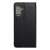 Black Xiaomi Redmi 13C phone case with magnetic closure, back view
