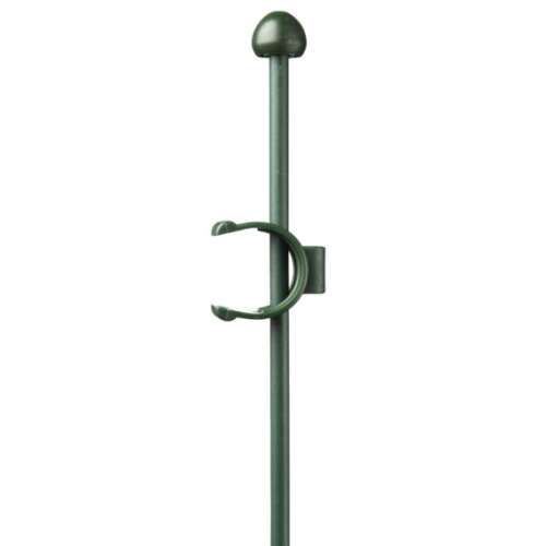 Suport din plastic verde pentru plante cu clip, 150 cm lungime, 8 mm diametru