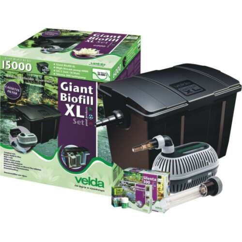 Set filtera za jezerce Velda Giant Biofill XL, 60 000 litara, 60 m3, 2 x 36 W UV-C, pumpa High-Stream 15 000 l/H