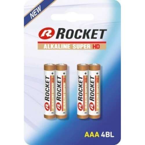 Rocket Alkaline Super HD mikró elem 4 darab 33743752