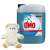 Omo Professional Active Clean Laundry Detergent, 10L, with a teddy bear for a clean and fresh laundry