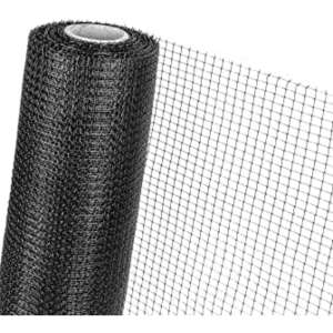 Schwarzes Maulwurfsnetz, 15x15mm Maschenweite, 2 x 200m Rolle, 45g/m2