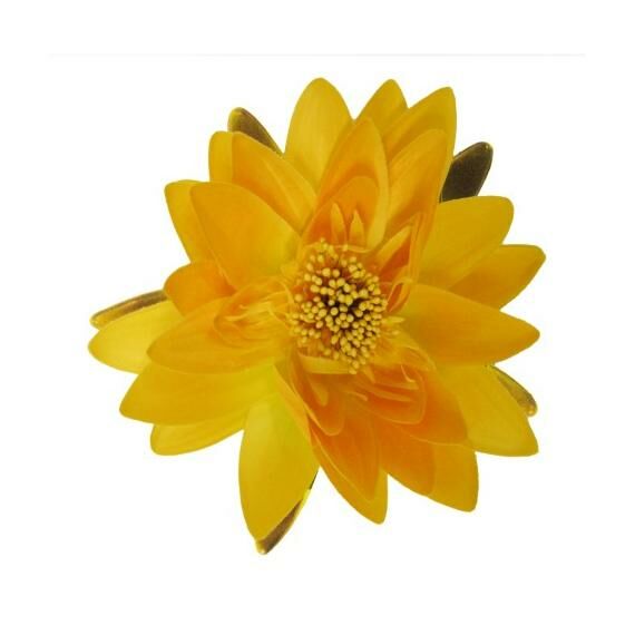 Ubbink selyemvirág, sárga tavirózsa, 16 cm