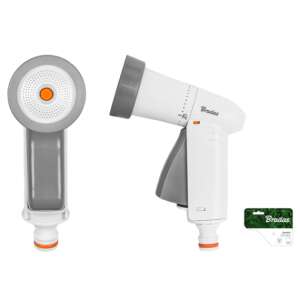 Bradas Quick Mini multi-function watering gun, white and gray, with adjustable water flow - Sprinkler Head